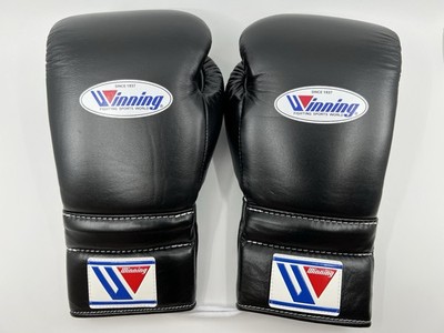 Winning Boxing Gloves 14oz MS-500 Black Lace-up Pro Training Gear