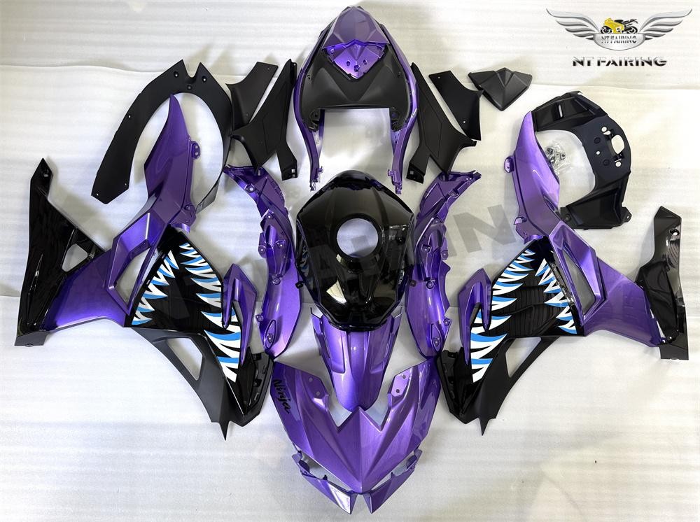 GL Injection Purple Shark Fairing Fit for Kawasaki 2024 2025 Ninja