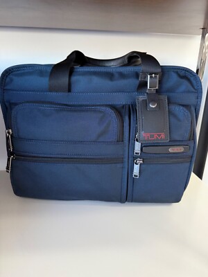 NEW Tumi Gen 4 Expandable Organizer Laptop Brief Briefcase - NAVY