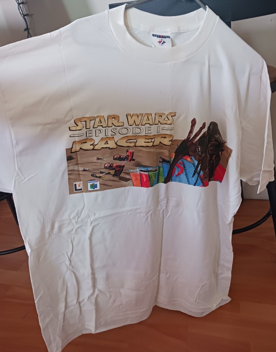 Star Wars Episode 1 Pod Racer Video Game Promo N64 T-Shirt XL new