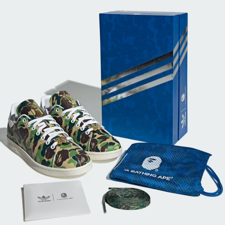 Adidas x BAPE Stan Smith 'Cloud White' - IG8949 Expeditedship | eBay