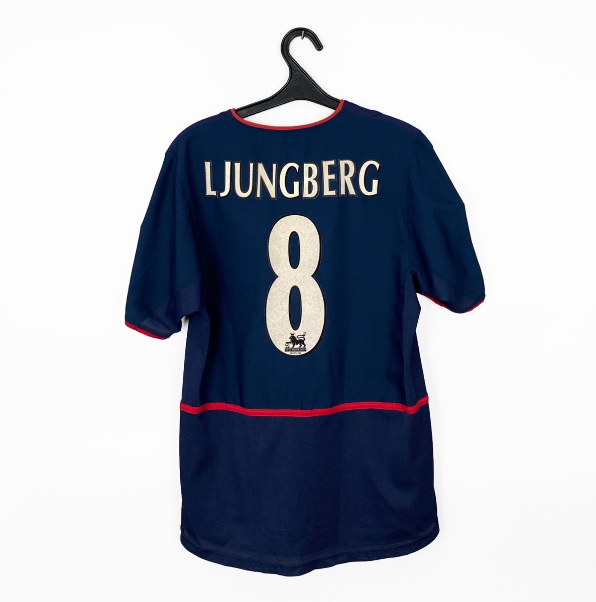 Vintage Nike ARSENAL FC LJUNGBERG 8 2002/03 Away Football Soccer