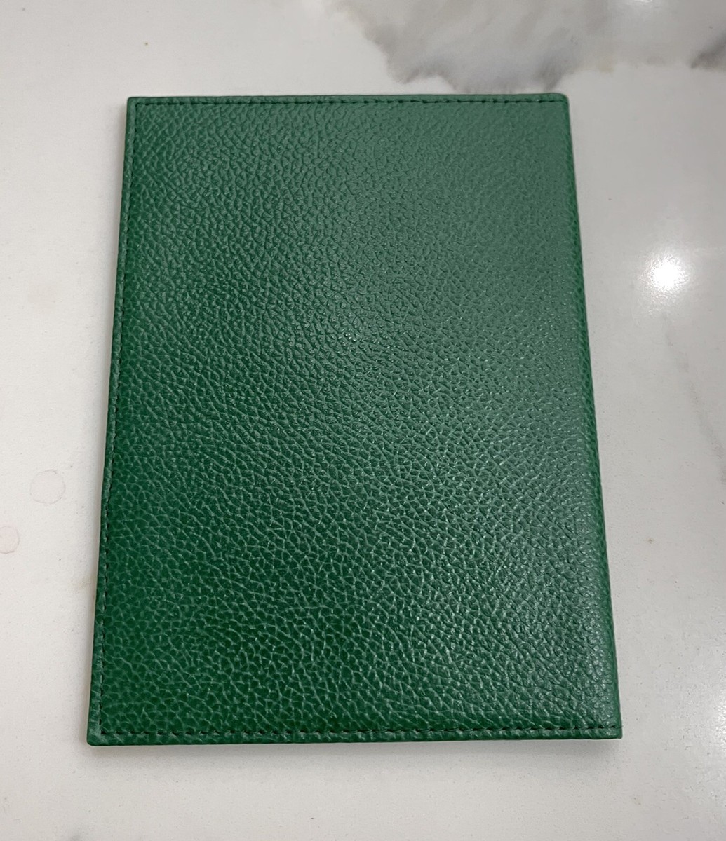 Authentic Vintage Rolex Green Leather Card Wallet Passport Holder