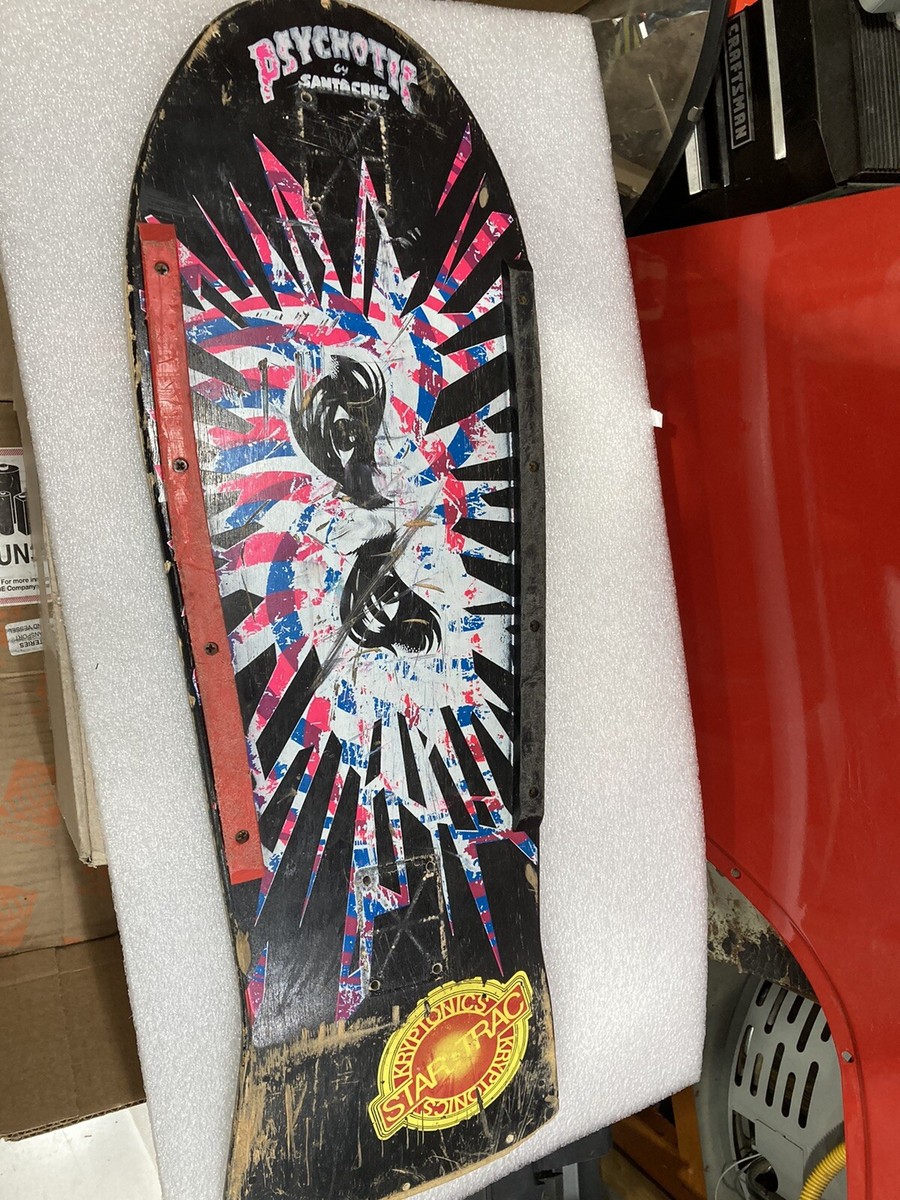 vintage skateboard Santa Cruz. Psycho Eyes Bitch Not Nos Rare Og