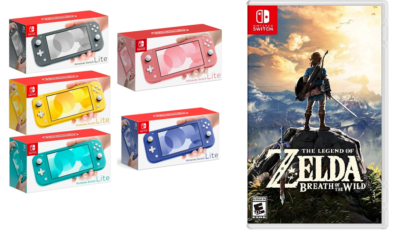 🏹 NEW Nintendo Switch Lite 32GB PICK YOUR COLOR + Zelda Breath of