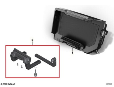 BMW Motorrad Genuine ConnectedRide Cradle Spare Parts Set