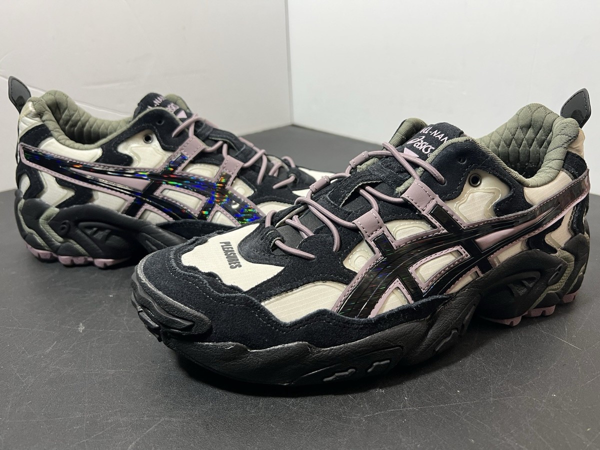 Asics x Pleasures Gel Nandi Cream Graphite Grey Men's Size 8.5