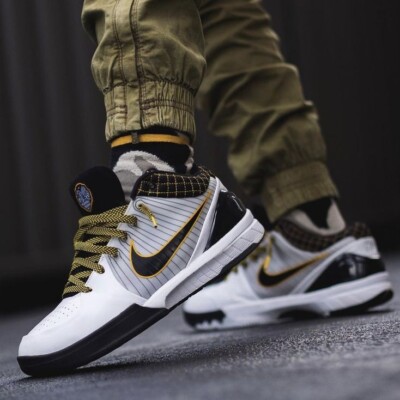 Nike Kobe 4 Protro White Black Del Sol Elite Mamba Fury AV6339-101