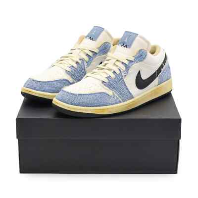 FN7670-493 Nike Air Jordan 1 Low SE World Make Japan Sashiko Denim