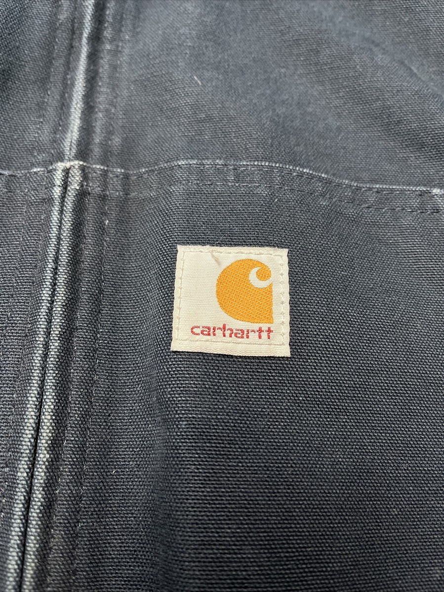 Carhartt Jacket Insulated Navy Blue RN 14806 Hooded Full Zip Men's
