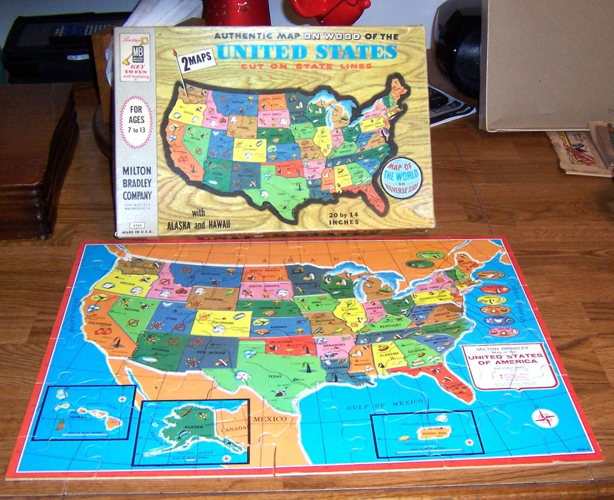 Milton Bradley Maps Puzzles for sale | eBay