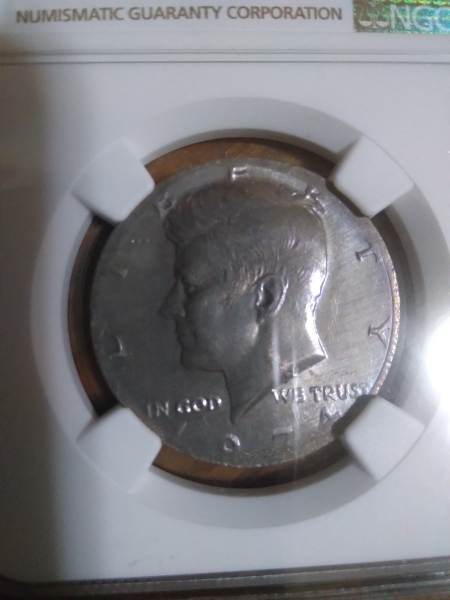 1974 Kennedy Half Dollar Struck on Taiwan $5 Planchet NGC MS 64 | eBay