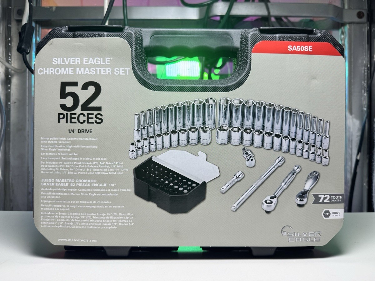 NEW- Matco Tools/Silver Eagle SA50SE 52 Piece 1/4