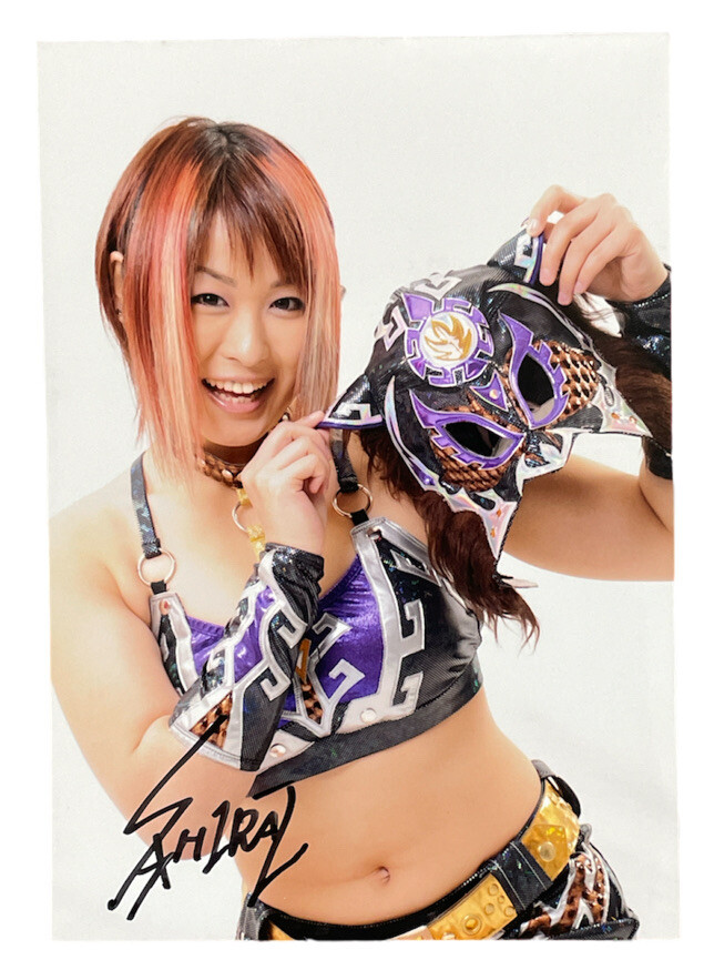 STARDOM Io Shirai Iyo Sky Autograph Photo Sign Women Wrestling WWE