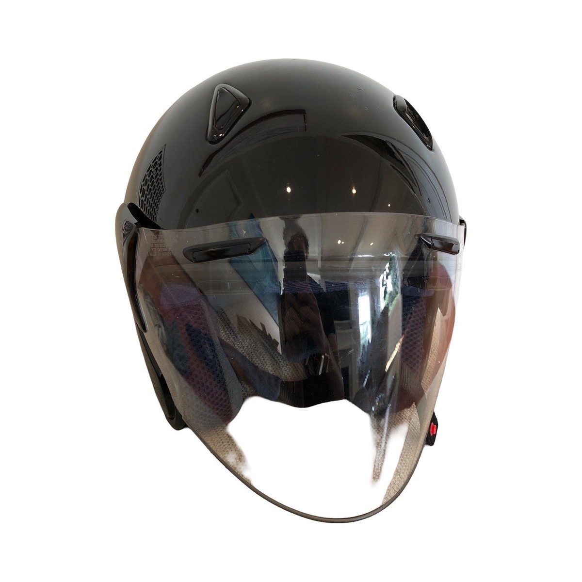 Arai SZ/M Gloss Black Motorcycle Helmet Size XL Vintage DOT Snell