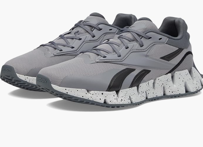 Reebok Men's ZIG DYNAMICA 4 [ PURE GREY/BLACK ] Running Shoes