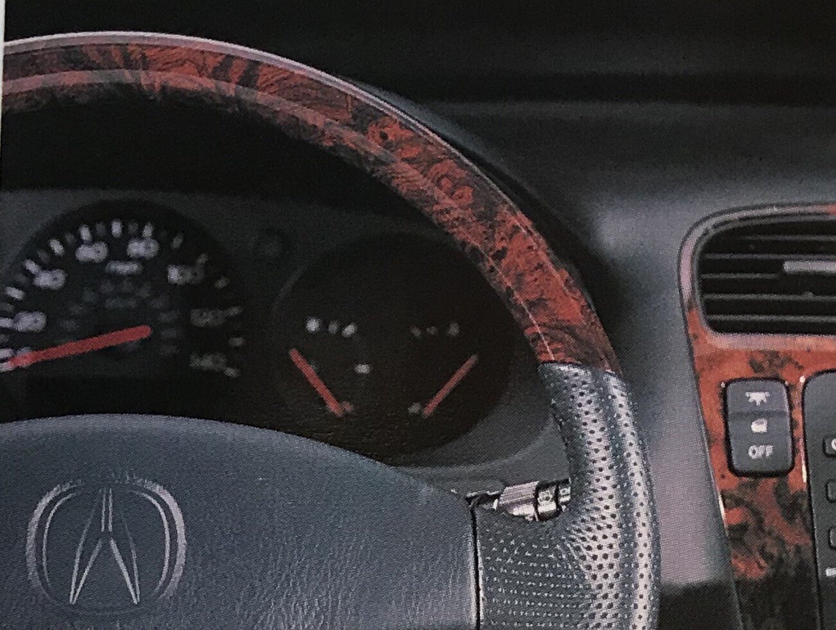 00-02 Acura MDX TL CL Factory Optional Wood Steering Wheel Rare