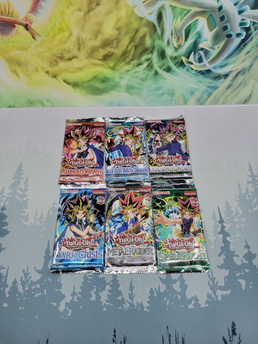 YUGIOH 6x Legendary Collection Booster Pack 25th Anniversary LOB