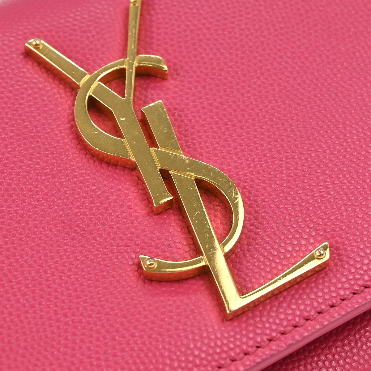 Saint Laurent Pink Leather Kate Shoulder Bag PTR354121・0714