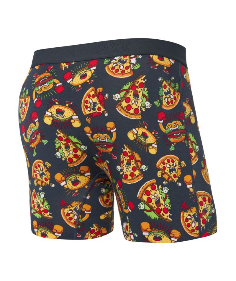 Saxx Vibe Super Soft Boxer Brief Men's Underwear, Food Fight/India