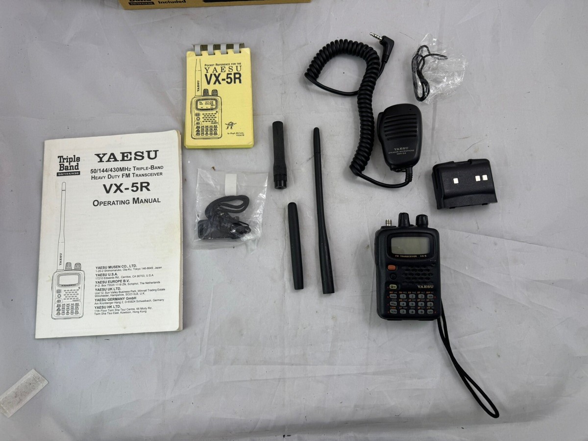 Yaesu VX-5R Triple-Band Heavy Duty FM Transceiver (1123) | eBay