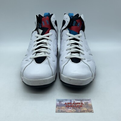 Size 12 - Air Jordan 7 Retro Orion Blue Red Black Suede White