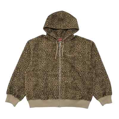 Supreme Pilled Zip Up Hooded Sweatshirt Cheetah | eBay