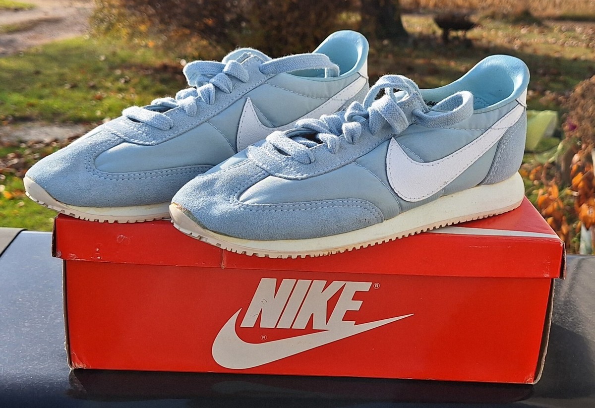 Vintage 1984 Nike LADY OCEANA Women's Shoes, Blue & White, NOS