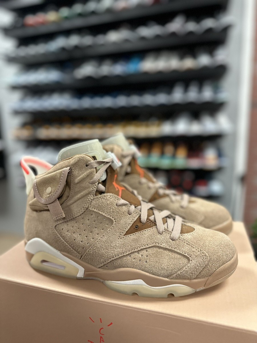 Size 8 - Jordan 6 Retro Travis Scott Mid British Khaki DH0690-200