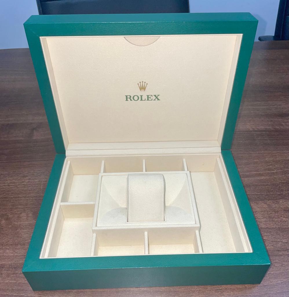 ROLEX LARGE BEAUTIFUL GREEN COLLECTORS WATCH BOX - BOX ONLY