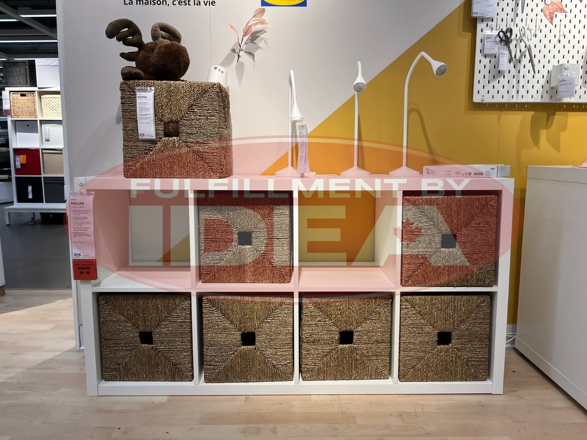 New IKEA KNIPSA Basket SET OF 2 Seagrass 12 ½x13x12 ½ 