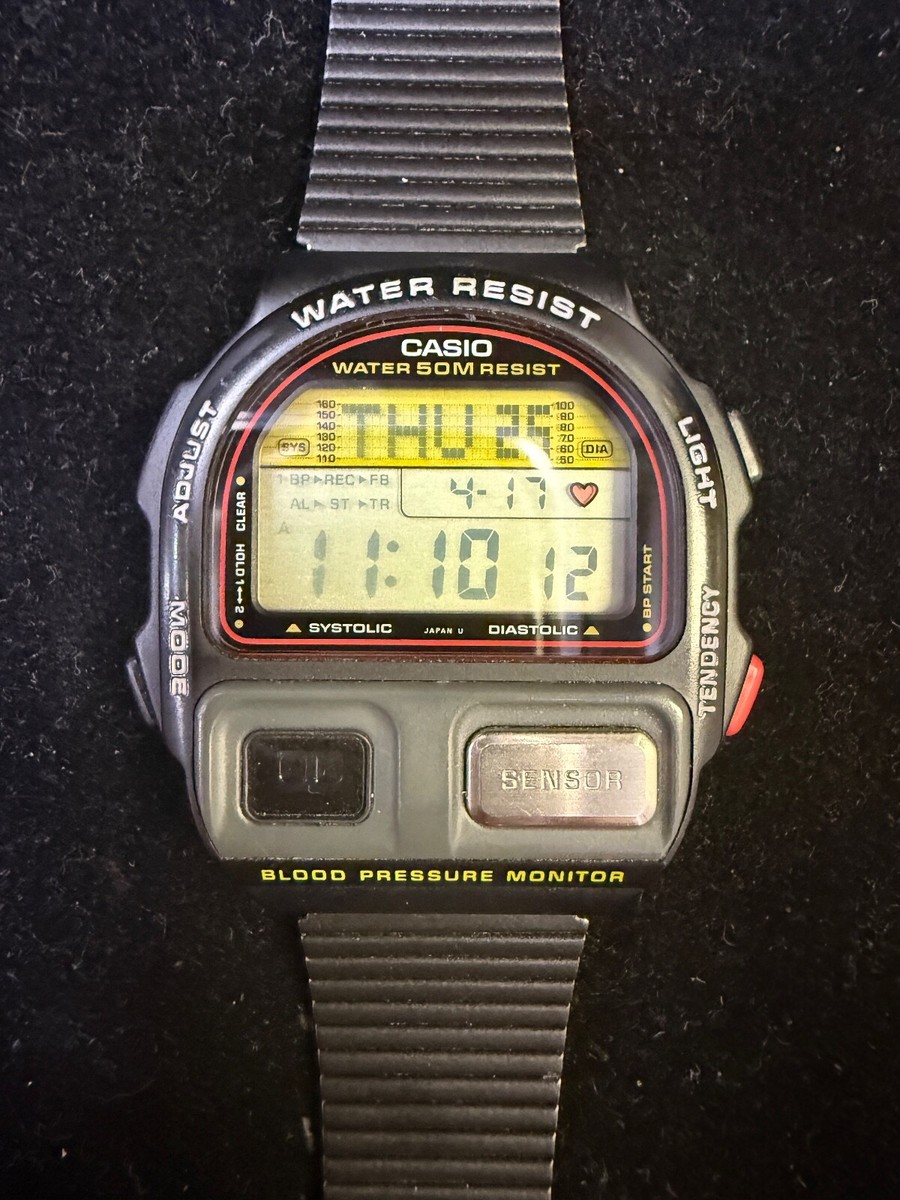 Vintage Casio BP-100 Blood Pressure Monitor Watch | Made in Japan