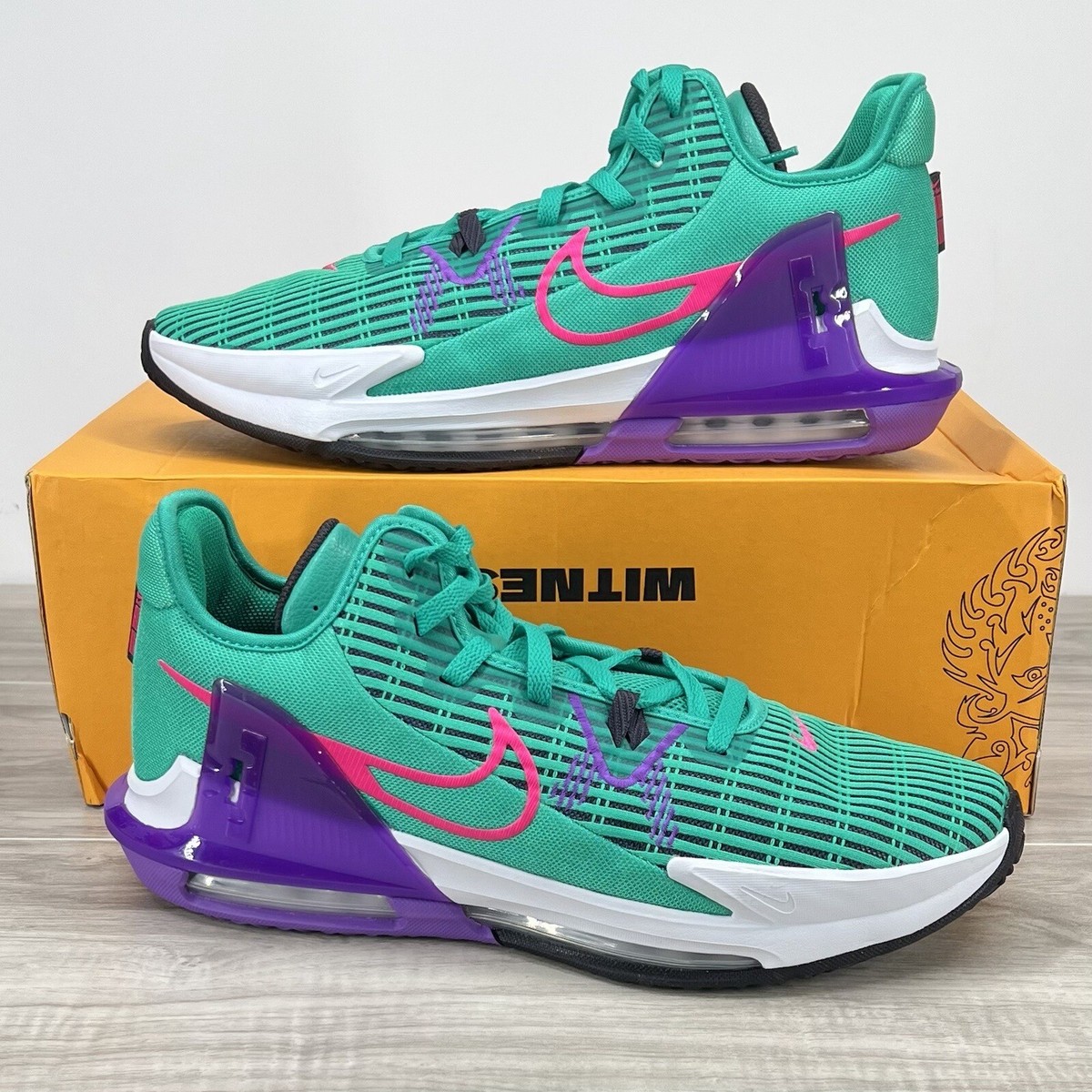 Nike LeBron James Witness VI 6 South Beach Emerald Green Pink