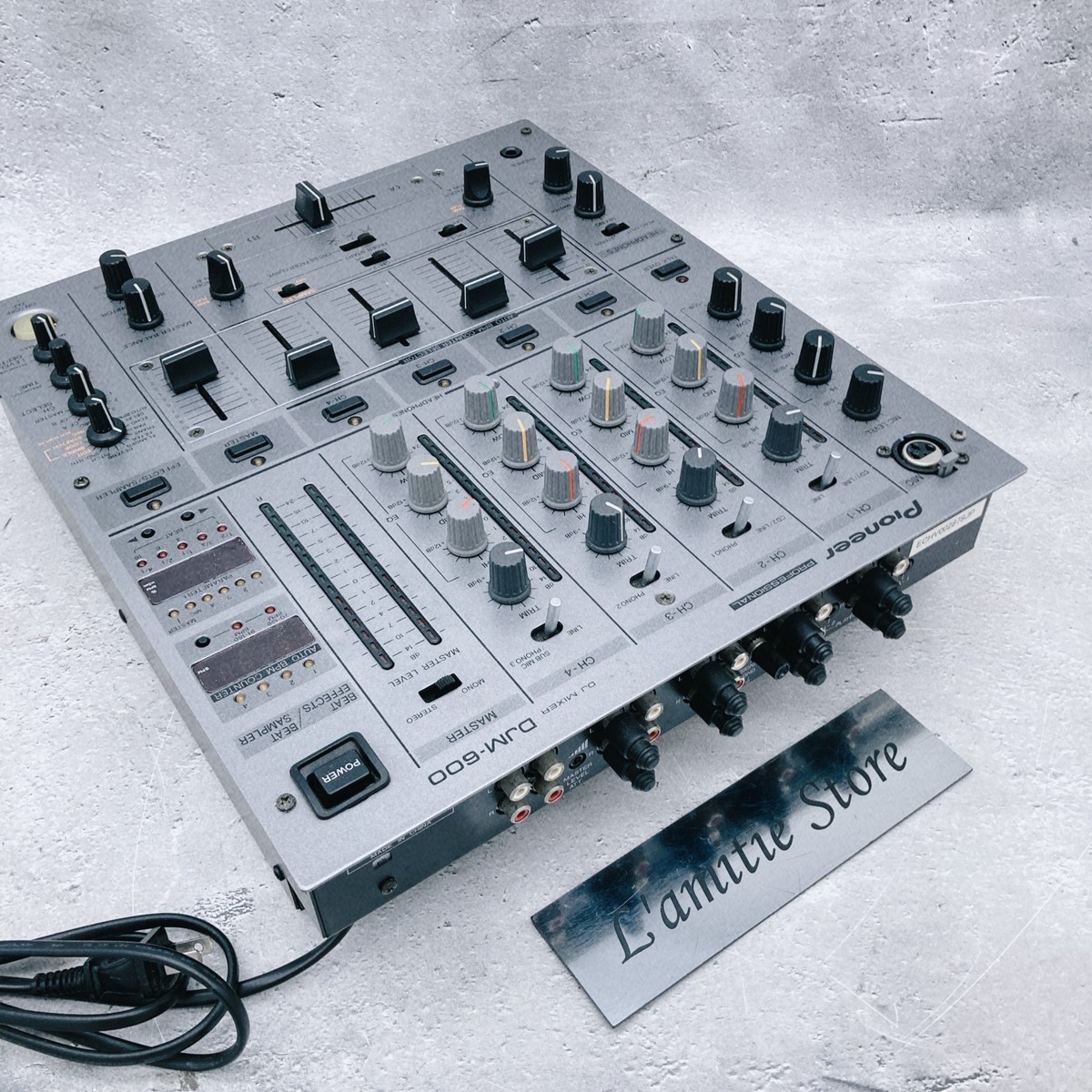 Pioneer DJM-600 Silver Professional DJ Mixer 4-Channel 4ch DJM600