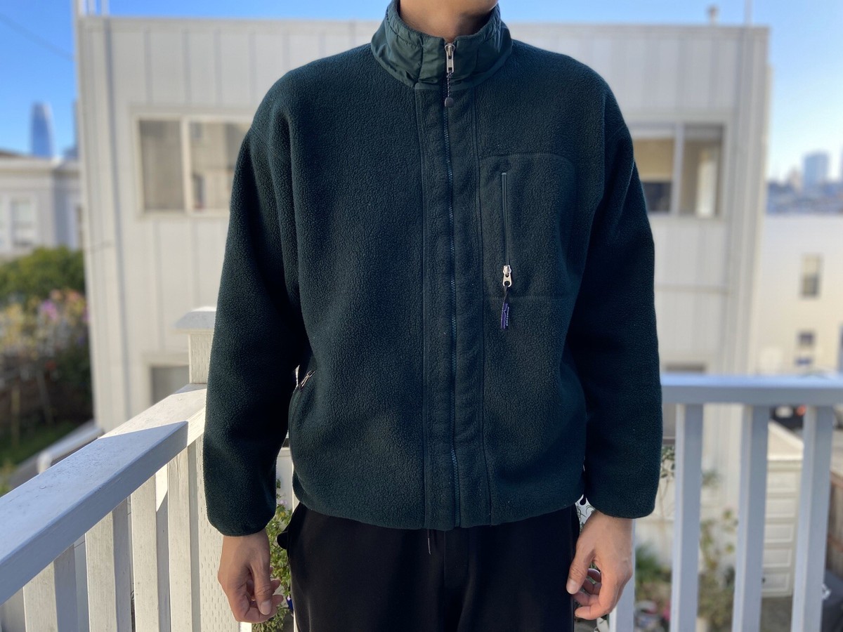 Patagonia Synchilla Vintage Retro Fleece Hunter Green Made In USA