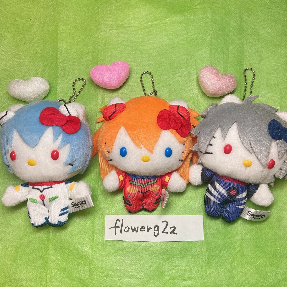 Evangelion × Hello Kitty 2014 Kaworu Asuka Rei Mini Plush Doll