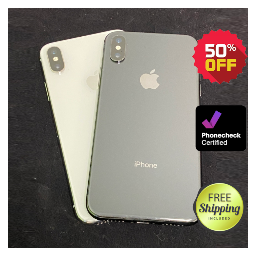 Apple iPhone X 64GB/256GB Unlocked - Space Gray/Silver - Verizon