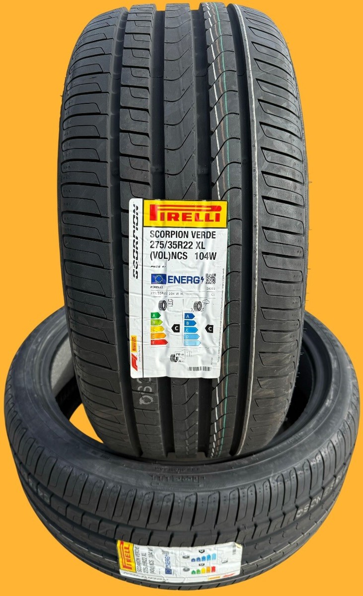 Set of TWO BRAND NEW 275/35R22 Pirelli Scorpion Verde PNCS Foam