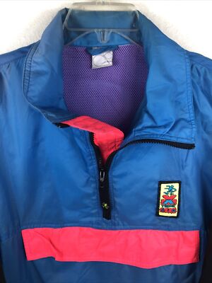 Ocean Pacific OP X-Treme Air Vtg Nylon Windbreaker Jacket - Men's