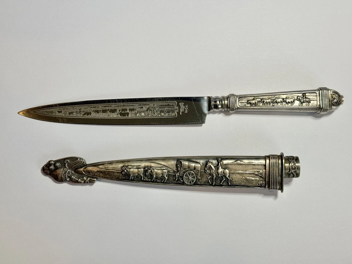 Gaucho Knife In Collectible Vintage Factory Manufactured Fixed