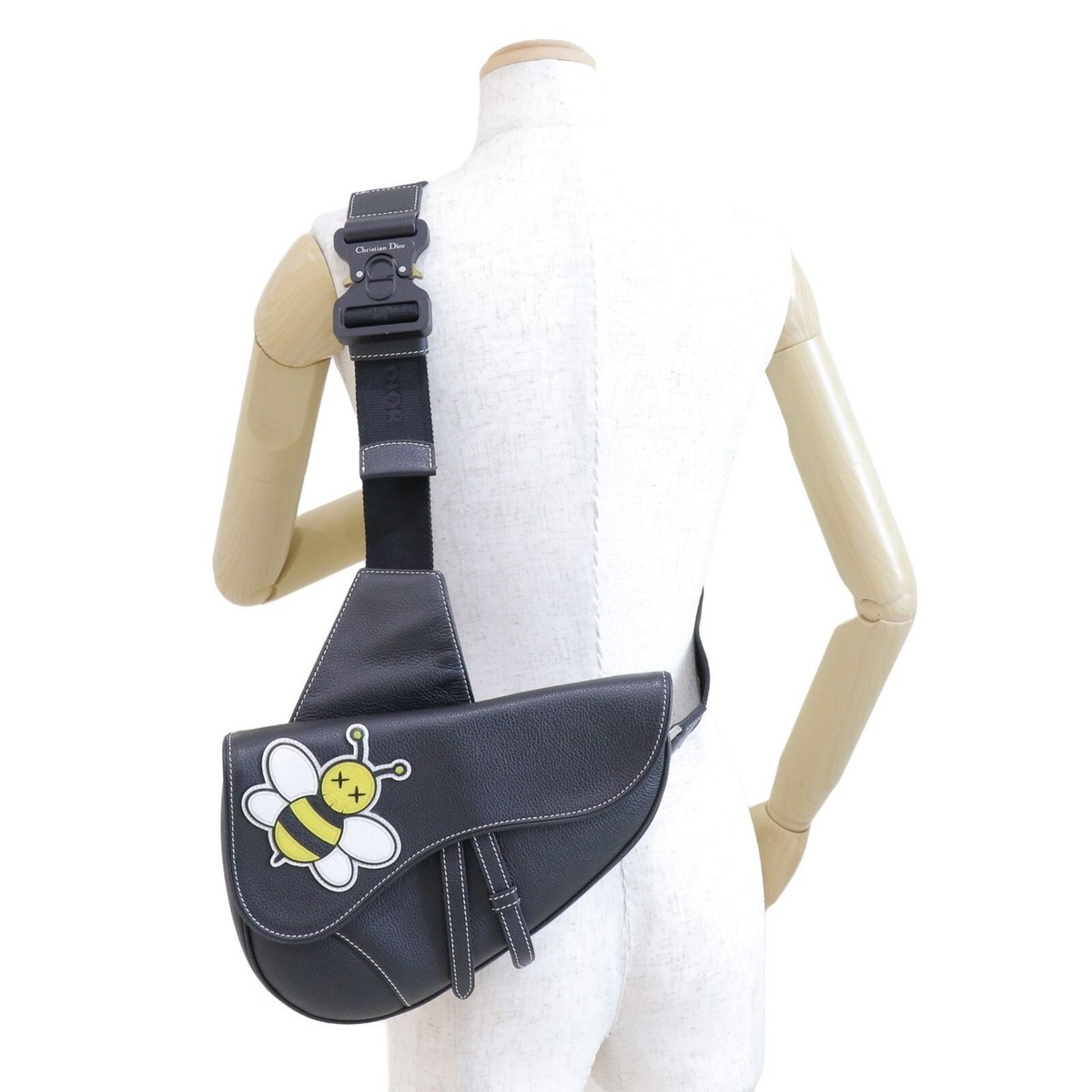 Christian Dior Homme Saddle Kaws Collaboration Shoulder Bag