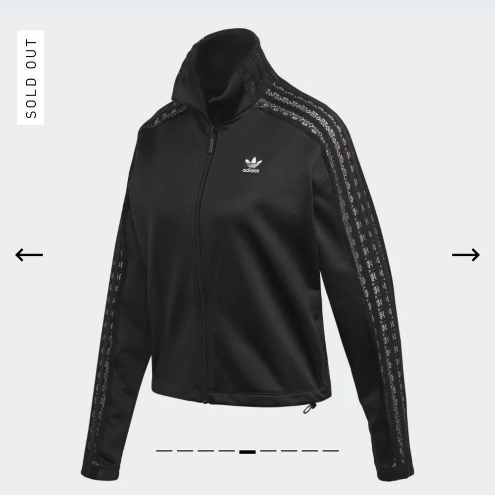 Adidas LACE TRACK JACKET- Black - size xxs | eBay