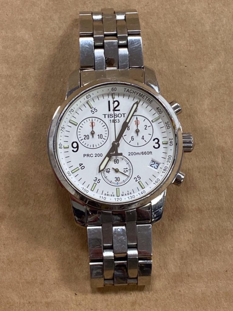 TISSOT T461 200m WHITE DIAL CHRONOGRAPH STAINLESS STEEL 40mm
