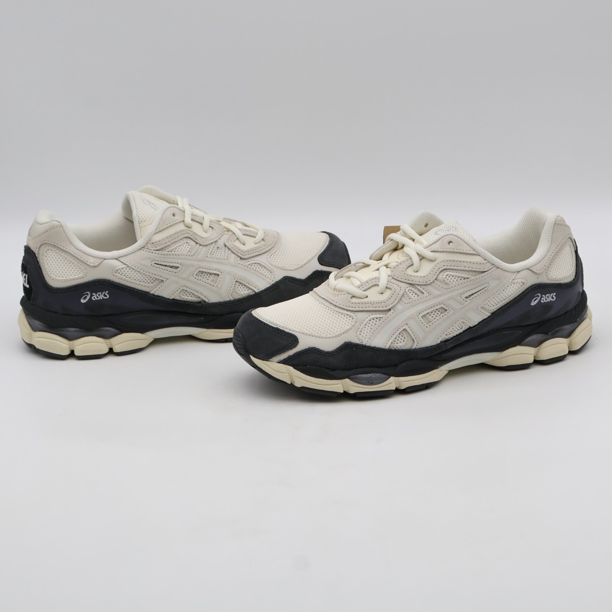 Size 13 - ASICS Gel NYC White Smoke Grey for sale online | eBay