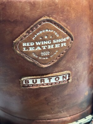 BURTON x RED WING Rover Snowboard Boots Irish Setter Brown Size