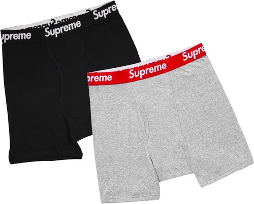 Supreme x Hanes Boxer Briefs Grey | eBay