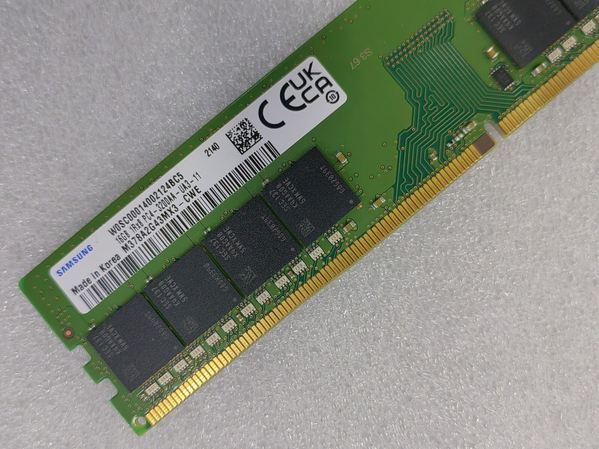 Samsung 16GB DDR4 3200 Desktop DIMM RAM 1Rx8 PC4-3200AA