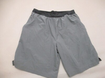 ADIDAS Size L Mens Gray Stretch Waist Drawstring Quick Dry