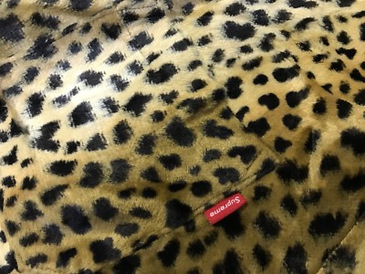 Supreme F/W 2017 Cheetah Pile Zip Up Shirt Box Logo | eBay