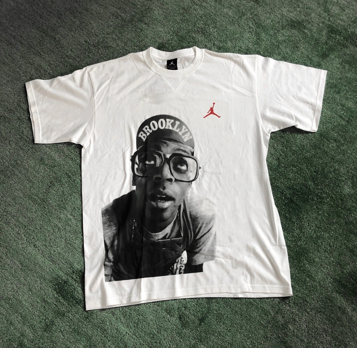 VINTAGE* Air Jordan Spike Lee Mars Blackmon Shirt SzL *read full